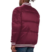 Veste à bulles bouton-pression complète Starter rouge des Canadiens de Montréal Bronx pour hommes