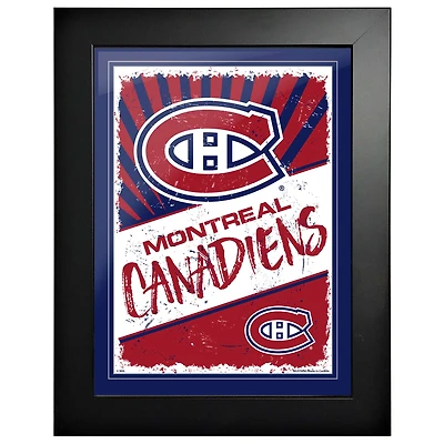 Montreal Canadiens - 12'' x 16'' Classic Print Framed Art