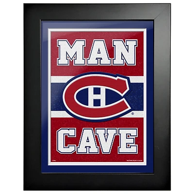 Montreal Canadiens - 12'' x 16'' Man Cave Framed Artwork