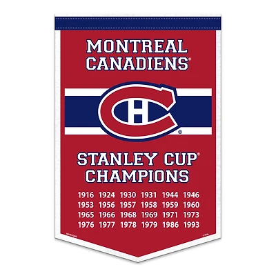 Montreal Canadiens 15" x 24" Dynasty Banner