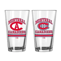 Montreal Canadiens 16oz. Pint Glass Two Pack