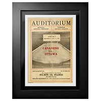 Montreal Canadiens 1927 Forum Sports Magazine Auditorium - 12'' x 16'' Framed Program Cover