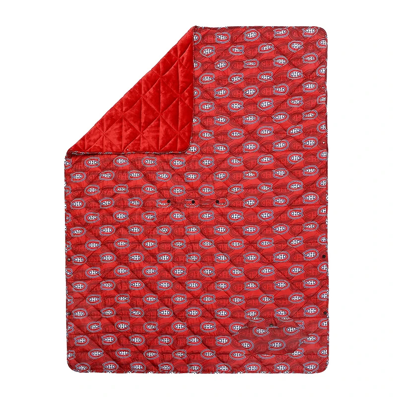 Montreal Canadiens 2-in-1 Hooded Outdoor Blanket