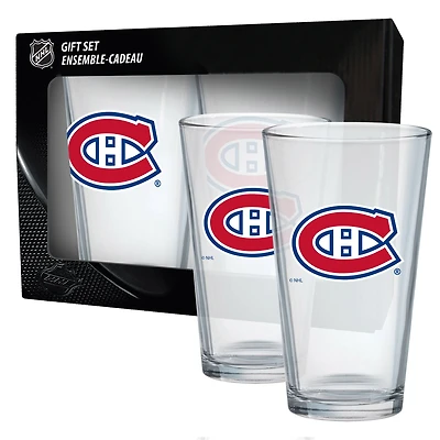 Paquet de 2 Canadiens de Montréal 16oz. Verres à Mélange