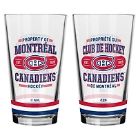 Montreal Canadiens 2-Piece Mixing Glass Set