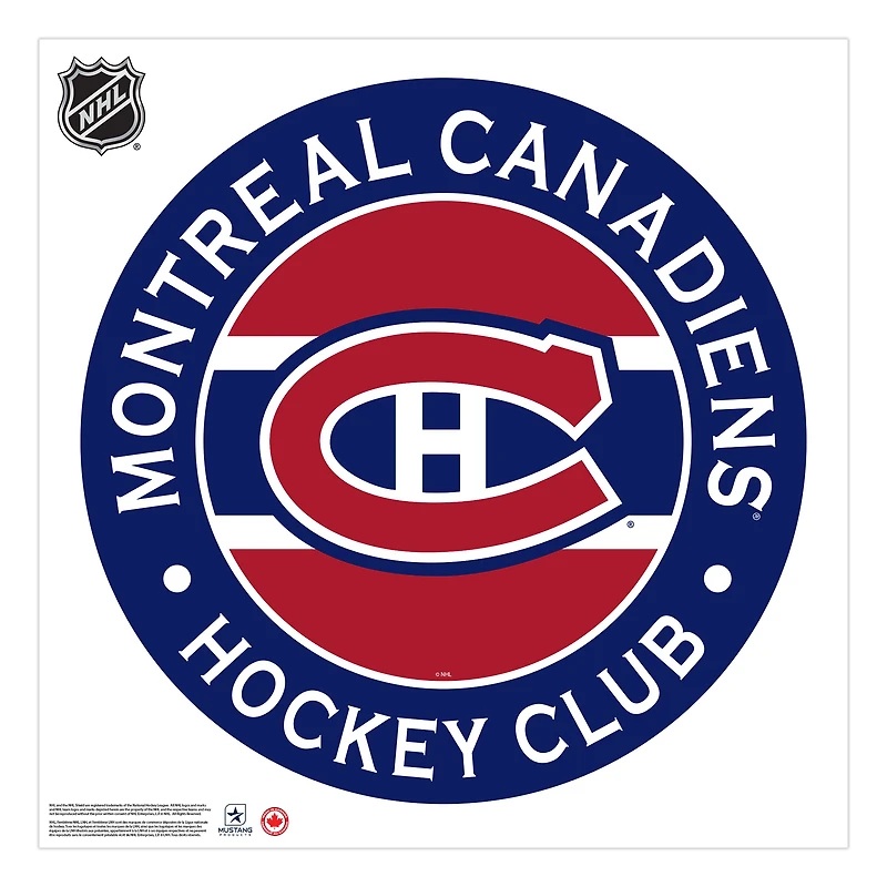 Montreal Canadiens 36'' x 36'' Team Logo Repositionable Wall - Decal