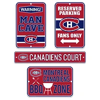 Montreal Canadiens 4-Piece Fan Sign - Set