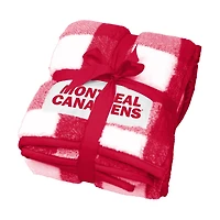 Couverture polaire givrée Buffalo Check 50'' x 60'' Canadiens de Montréal