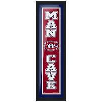 Montreal Canadiens 6'' x 22'' Man Cave Framed - Artwork