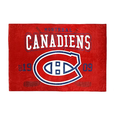 Couverture géante des Canadiens de Montréal, 62 po x 90 po