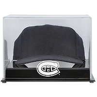 Vitrine en acrylique avec logo de l'équipe des Canadiens de Montréal