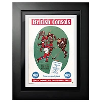 Montreal Canadiens British Consols - 12'' x 16'' Framed Program Cover