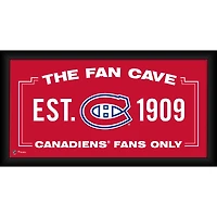 Montreal Canadiens Framed 10" x 20" Fan Cave Collage