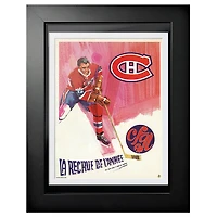 Montreal Canadiens La Recrue de L'Année - 12'' x 16'' Framed Program Cover