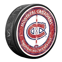 Montreal Canadiens Set of Two Hockey Pucks