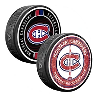 Ensemble de deux rondelles de hockey des Canadiens de Montréal