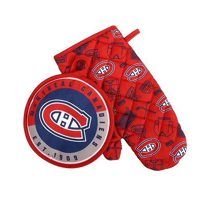 Montreal Canadiens Two-Piece Kitchen Mitt Set