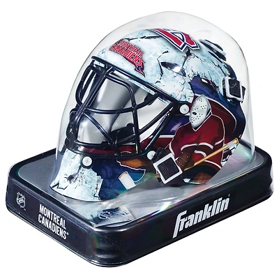 Masque de gardien de but miniature réplique Franklin Sports non signé des Canadiens de Montréal