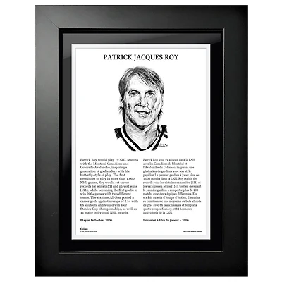 Patrick Roy Canadiens de Montréal - Legends Line 12'' x 16'' Photo encadrée