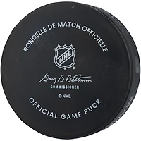 Rondelle de match officielle autographiée par Patrik Laine des Canadiens de Montréal