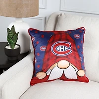 Coussin gnome rouge des Canadiens de Montréal 18 po x 18 po