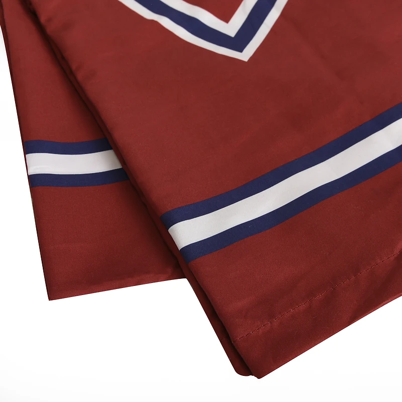Ensemble de deux taies d'oreiller rouges des Canadiens de Montréal 20'' x 30''