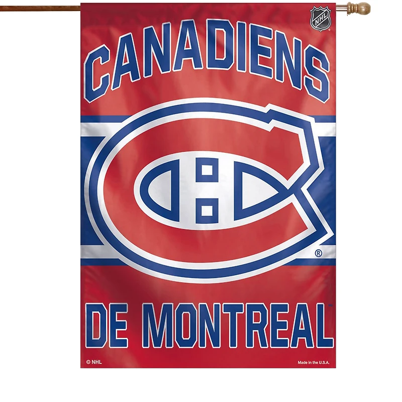 WinCraft Montreal Canadiens 28" x 40" Bannière verticale simple face avec logo principal
