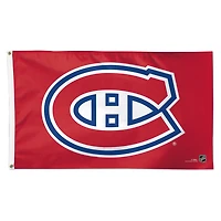 Drapeau de luxe WinCraft Canadiens de Montréal 3 pi x 5 pi