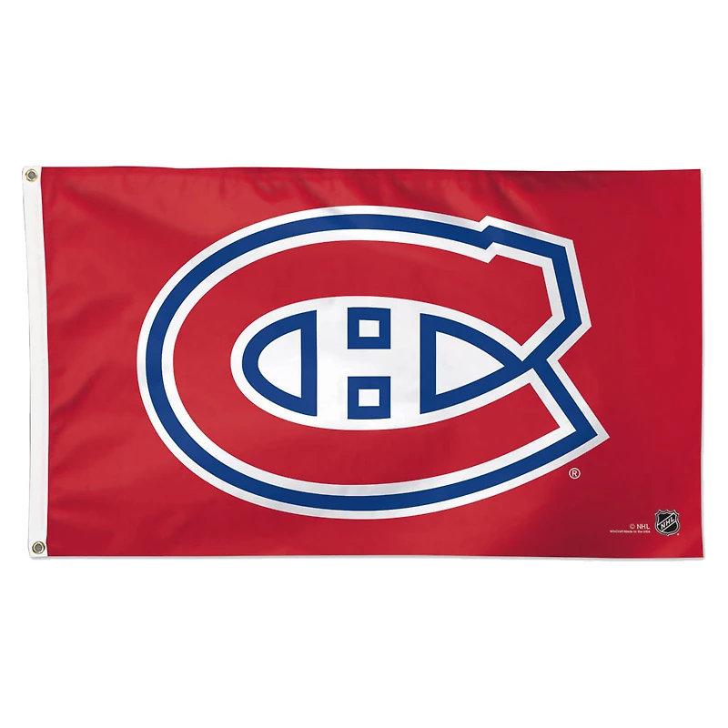 Drapeau de luxe WinCraft Canadiens de Montréal 3 pi x 5 pi
