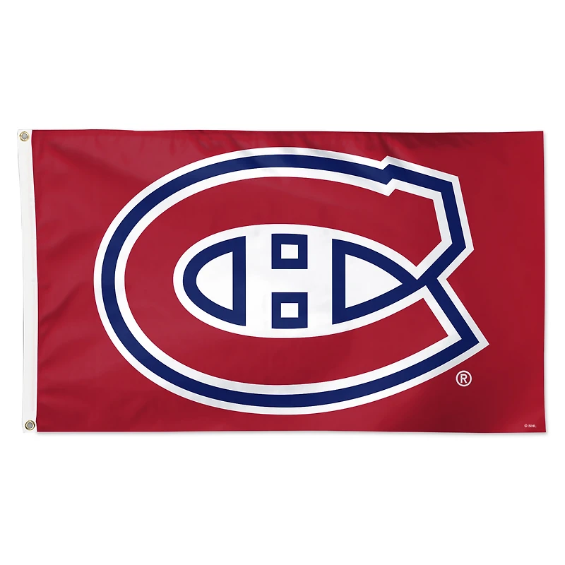 WinCraft Montreal Canadiens 3' x 5' Drapeau simple face avec logo principal