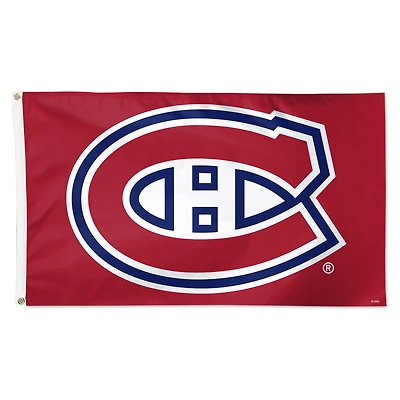 WinCraft Montreal Canadiens 3' x 5' Drapeau simple face avec logo principal