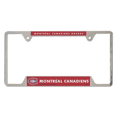 WinCraft  Montreal Canadiens Chrome Plated Metal License Plate Frame