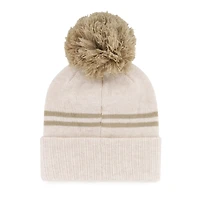 Women's '47  Natural Montreal Canadiens Latte Cuffed Knit Hat with Pom