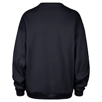 Sweat-shirt oversize pour femme, bleu marine, des Canadiens de Montréal, motif étoiles changeantes.