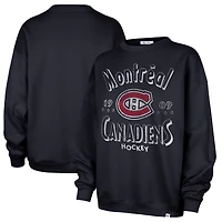 Women's '47 Navy Montreal Canadiens Circle Change Stars Oversized Sweatshirt