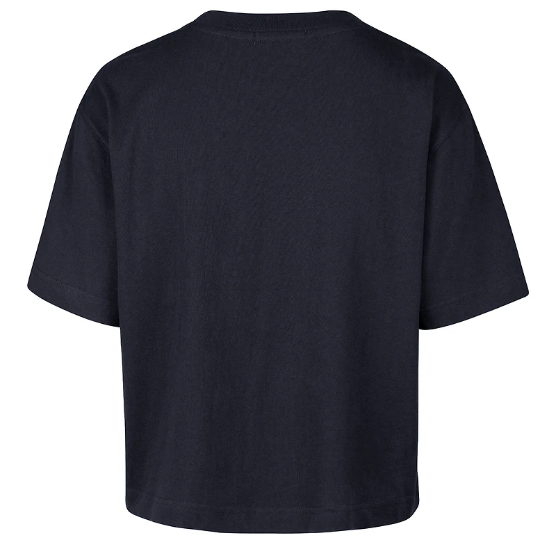 Women's '47 Navy Montreal Canadiens Vibe Check Reed City Cropped T-Shirt