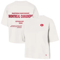 Women's '47  Sand Montreal Canadiens Leon Foundation City Cropped T-Shirt