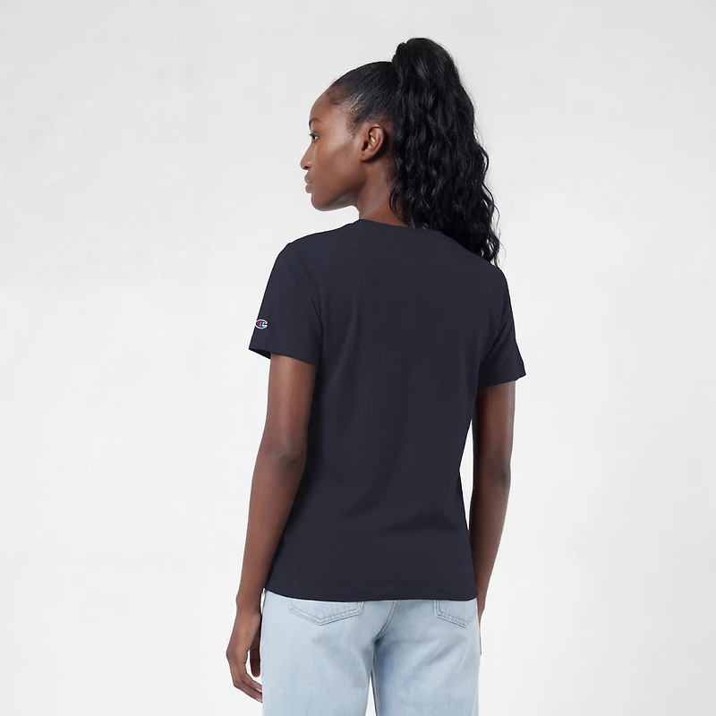 T-shirt Champion pour femmes, bleu marine, logo des Canadiens de Montréal