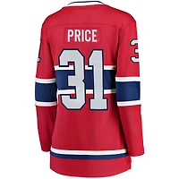 Women's Fanatics Carey Price Red Montreal Canadiens Home Breakaway Jersey