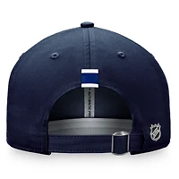 Casquette ajustable authentique Pro des Canadiens de Montréal Fanatics pour femmes, bleu marine
