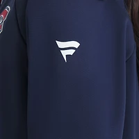 Sweat à capuche zippé entièrement raglan authentique Pro Rink des Canadiens de Montréal pour femmes, bleu marine Fanatics