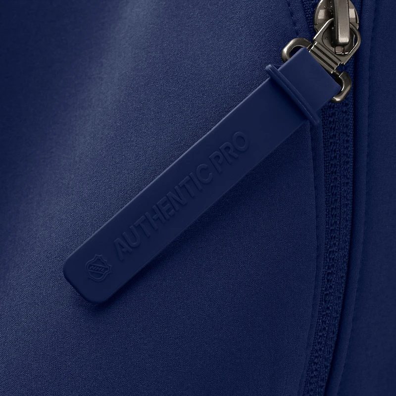 Sweat à capuche zippé entièrement raglan authentique Pro Rink des Canadiens de Montréal pour femmes, bleu marine Fanatics