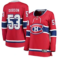 Maillot rouge à domicile des Canadiens de Montréal Noah Dobson pour femmes Fanatics
