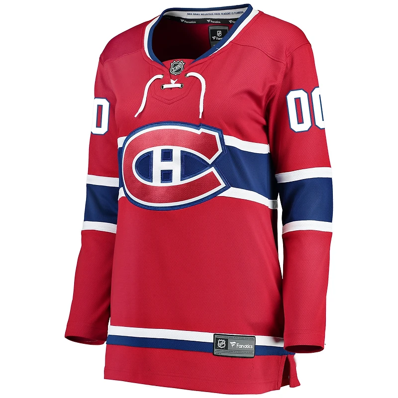 Women's Fanatics Red Montreal Canadiens Breakaway - Custom Jersey