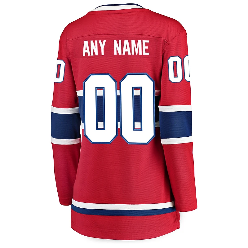 Women's Fanatics Red Montreal Canadiens Breakaway - Custom Jersey
