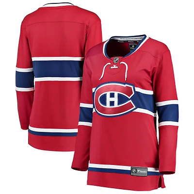 Women's Fanatics Red Montreal Canadiens Home Breakaway Jersey