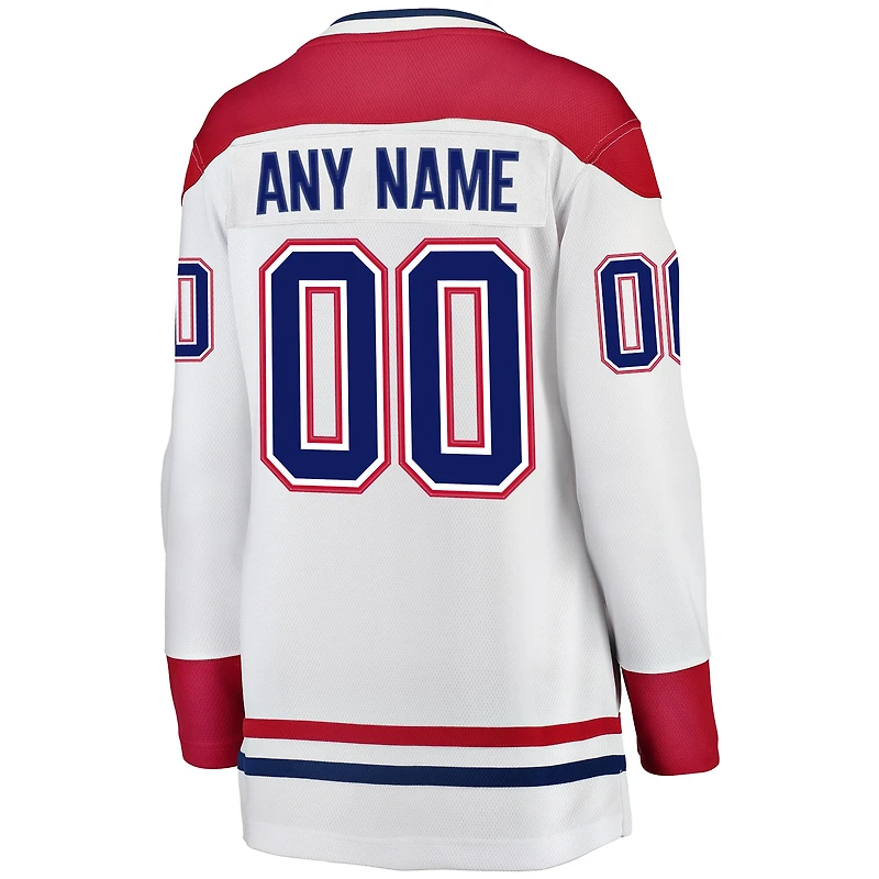 Women's Fanatics White Montreal Canadiens Breakaway - Custom Jersey