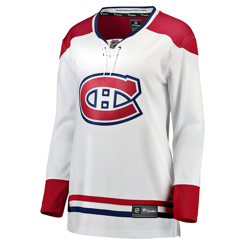 Women's Fanatics White Montreal Canadiens Home Breakaway - Blank Jersey