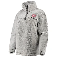 Veste à enfiler Sherpa quart de zip G-III 4Her par Carl Banks pour femmes des Canadiens Montréal, gris