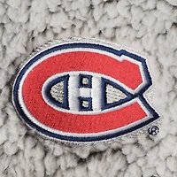Veste à enfiler Sherpa quart de zip G-III 4Her par Carl Banks pour femmes des Canadiens Montréal, gris